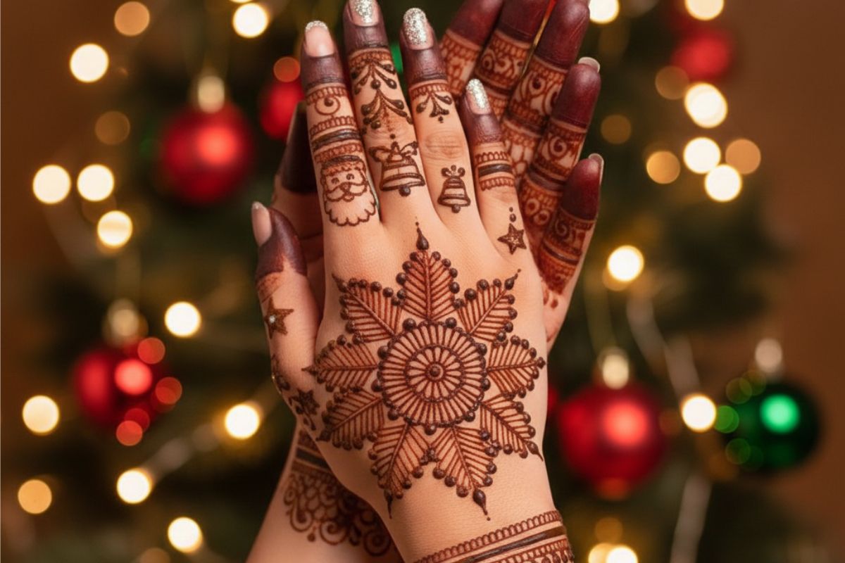 Christmas Mehndi Design 2025