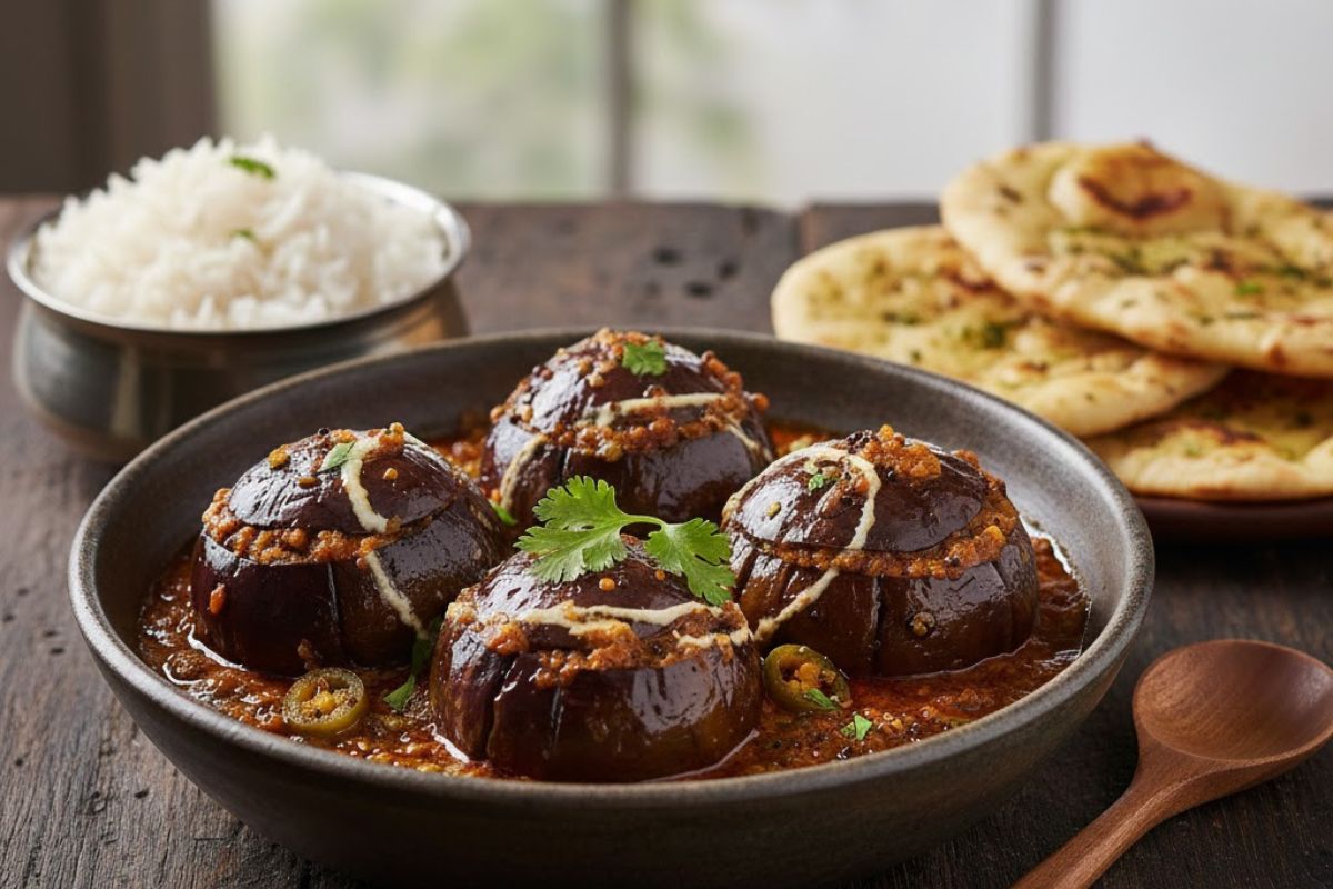 Easy Recipe of Spicy Achari Bharwa Baigan