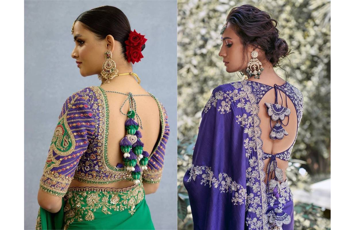 Fabric Latkan Design For Blouse