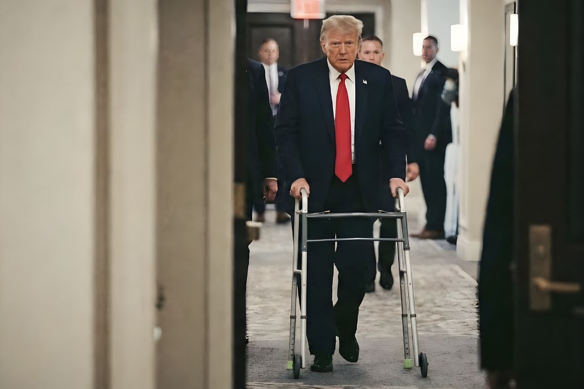 Fact Check: Is Donald Trump really using walker?