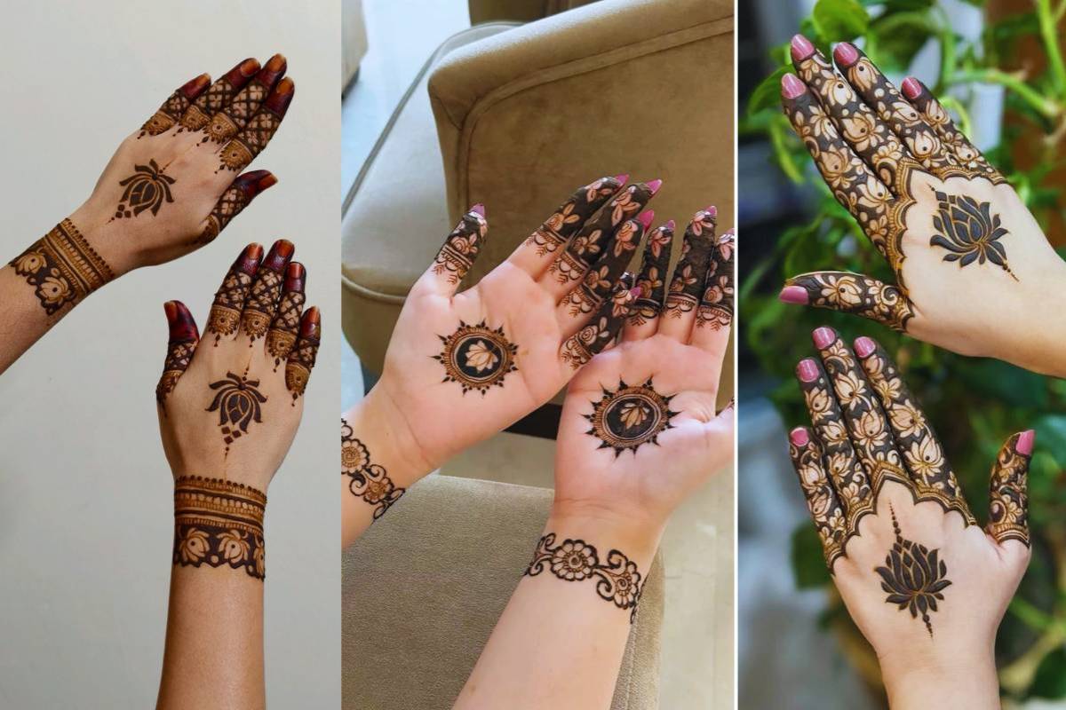 Latest Lotus Mehendi Design Images: मेहंदी के न्यू ट्रेंड में कमल मेहंदी डिजाइन बन रहा सबकी पसंद – हर कोई लगाना चाह रहा ये सुंदर डिजाइन 5 Latest Lotus Mehendi Design Fingers