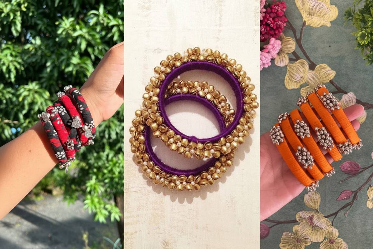 Handmade Bangles Design: देखें हाथों की खूबसूरती बढ़ाने वाले लेटेस्ट हैंडमेड बैंगल्स डिजाइन 4 Ghungroo Bangles Design