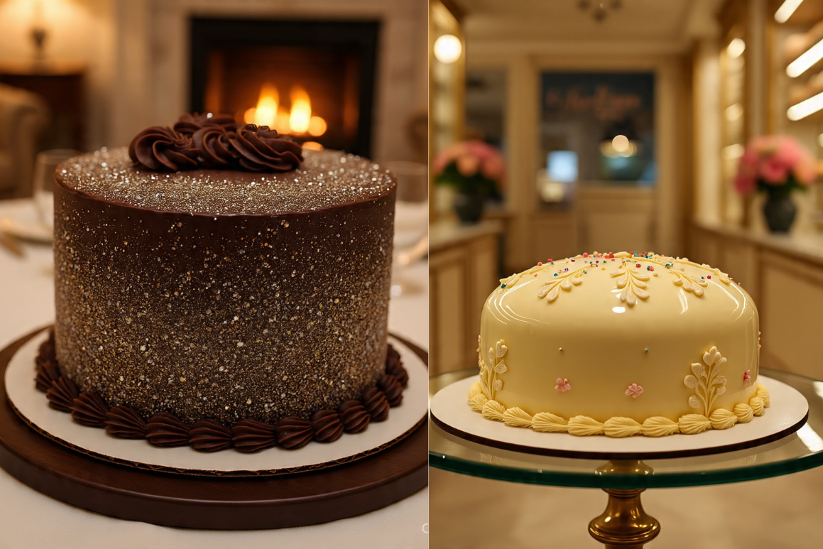 New Year Cake Designs 2026: नए साल को बनाएं खास, देखें ट्रेंडिंग, क्रिएटिव और शानदार केक डिजाइंस 1 Glitter Shining Cake Designs 1