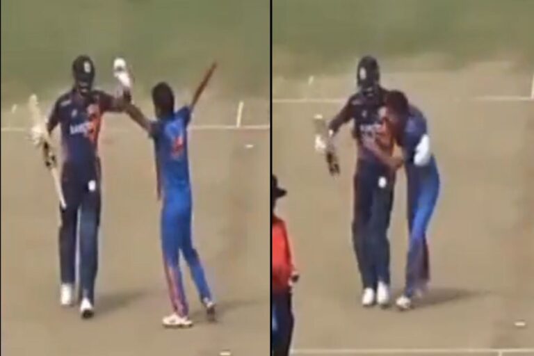 SMAT मैच के दौरान हार्दिक और रवि बिश्नोई का क्यूट मोमेंट वायरल, जब आउट हुए पांड्या, VIDEO