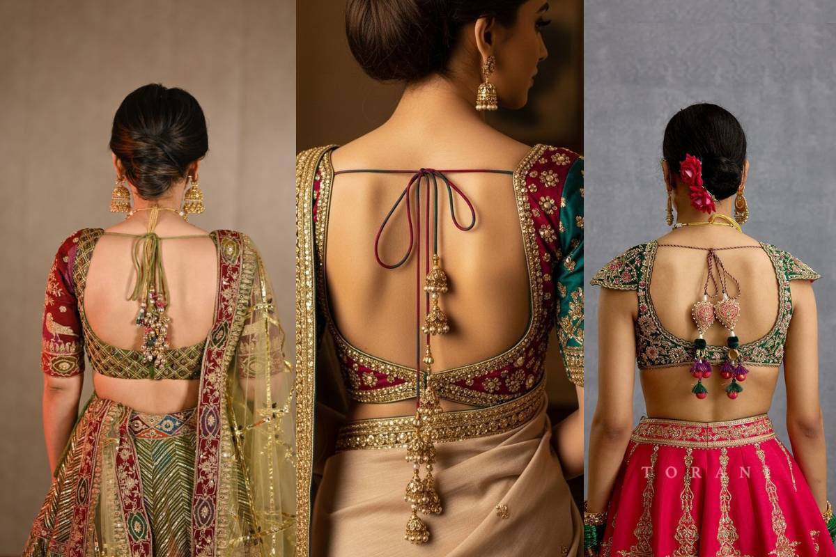 Heavy Bridal Latkan Design For Lehenga
