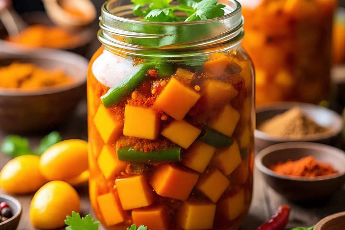 Homemade Spicy Ol ka Achar Recipe