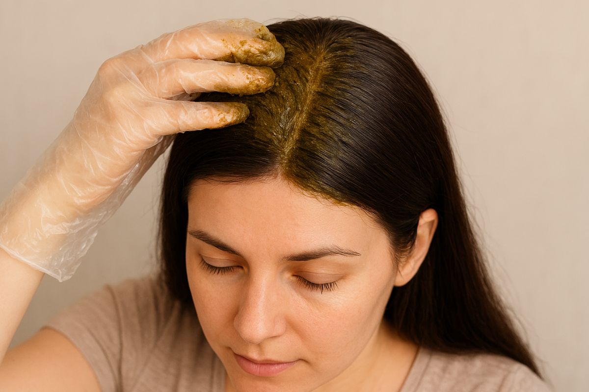 How To Apply Mehndi On Hair