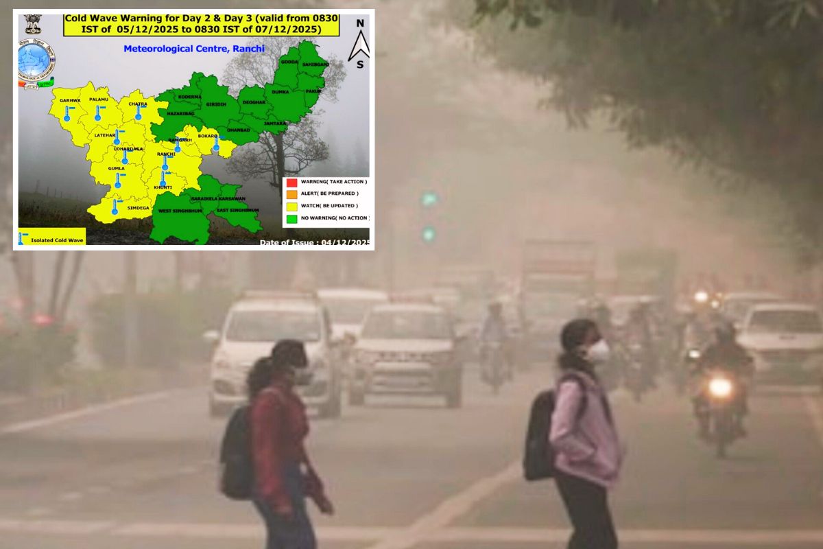 Jharkhand Ka Mausam Cold Wave Alert Weather Today IMD Update