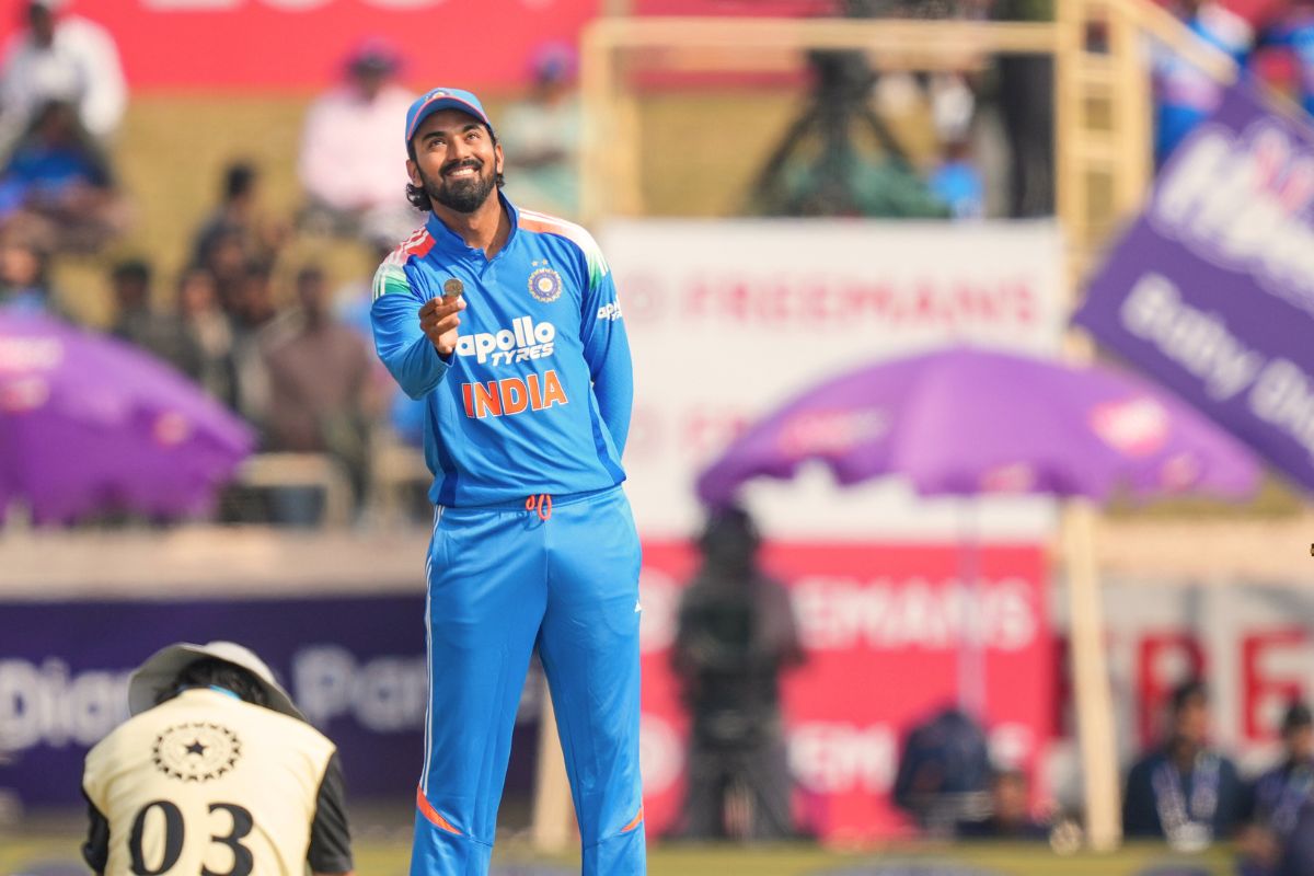 KL Rahul Doing Toss Against South Africa