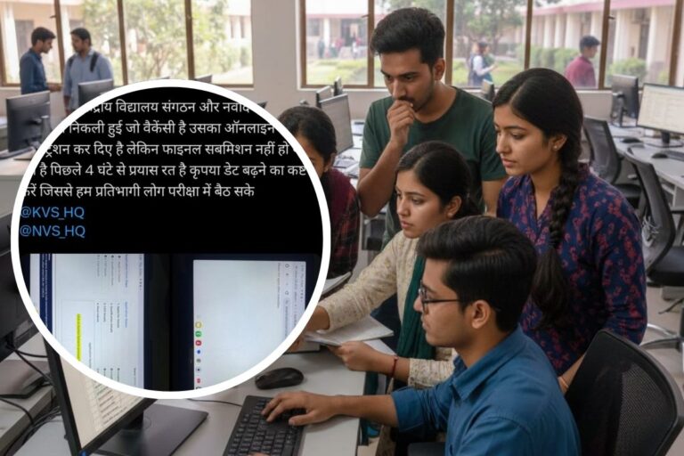 KVS NVS Teacher Recruitment 2025: वेबसाइट ठप! उम्मीदवार परेशान, केंद्रीय विद्यालय और नवोदय शिक्षक भर्ती में नहीं हो रहा आवेदन
