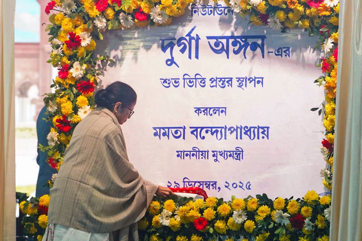 Mamata Banerjee Durga Angan