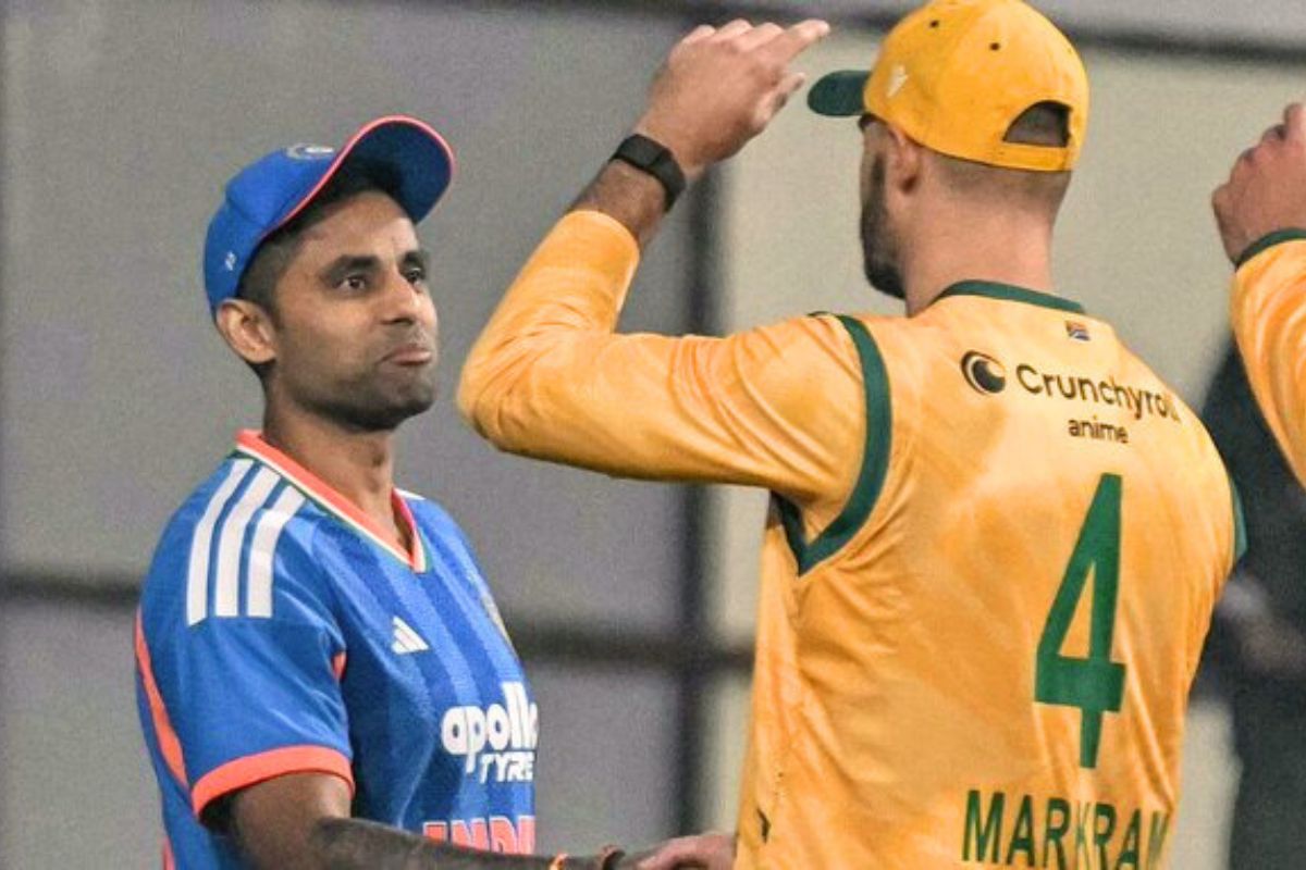 Aiden Markram Suryakumar Yadav Handshake