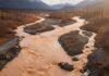 Melting Permafrost Alaska River Turns Orange / Ai Image