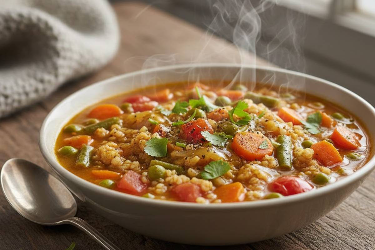 Mix Veg Daliya Soup Recipe