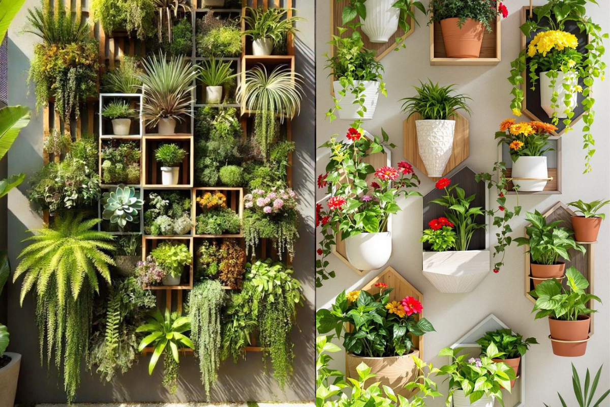 Mixed Plant Wall Designs
