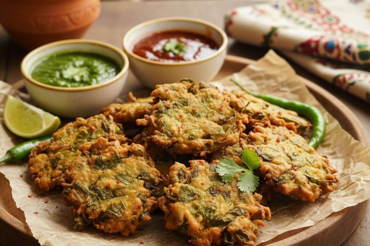 Mooli Patta Pakora Recipe