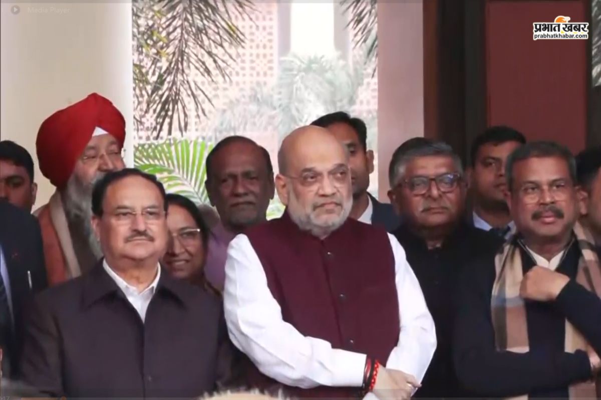 दिल्ली में बिहार के लाल का कमाल! भाजपा कार्यालय में हुए जोरदार स्वागत में खड़े रहे अमित शाह और जेपी नड्डा 