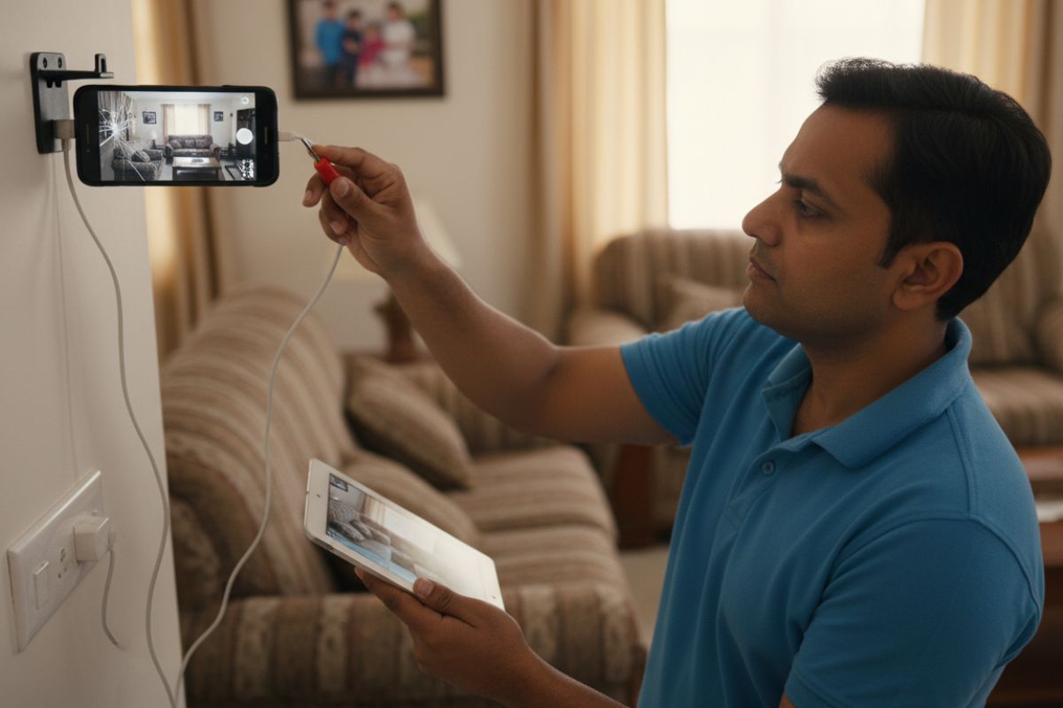 Old Phone Hack turn smartphone into cctv camera