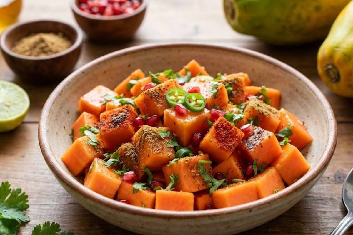 Papaya Chaat Recipe