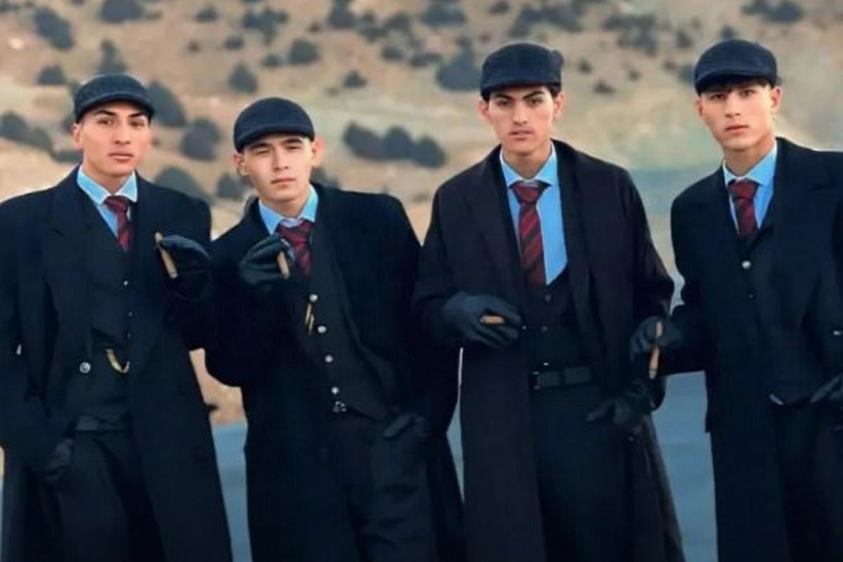 Peaky Blinders Style Four Men Arrested in Afghanistan