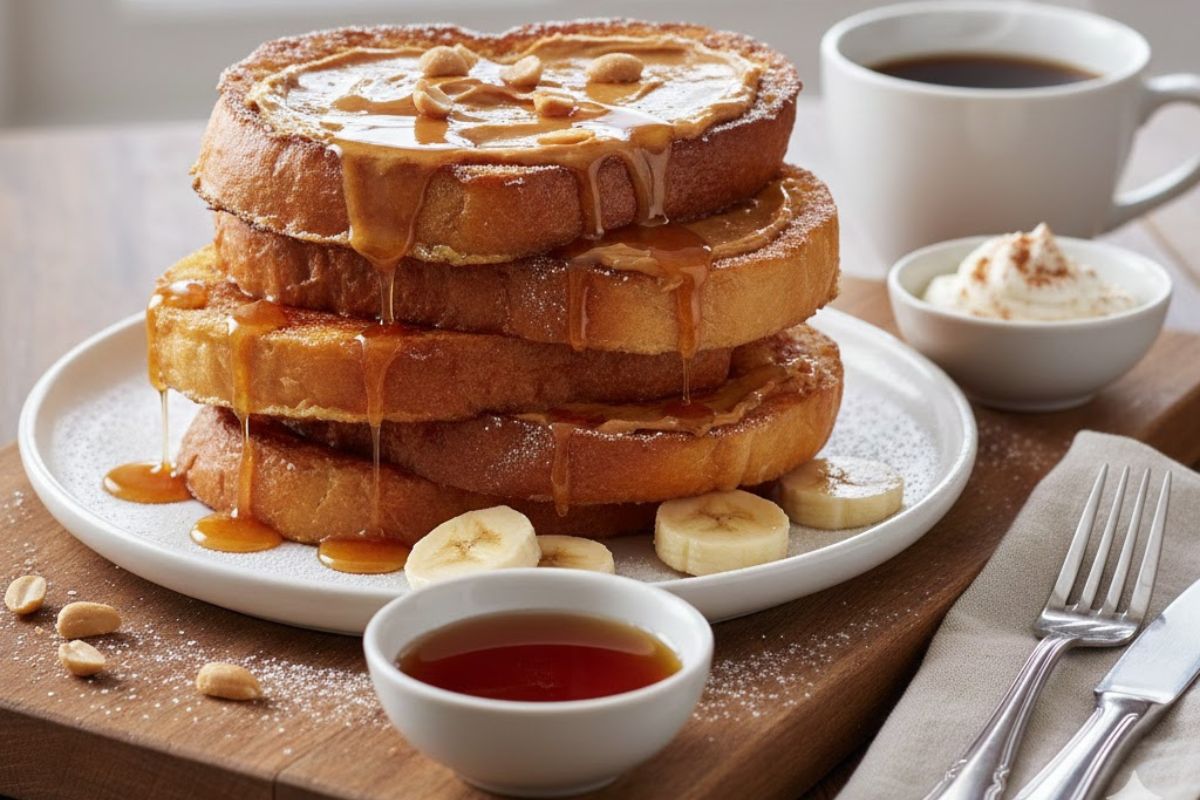 Peanut Butter French Toast Recipe for breakfast