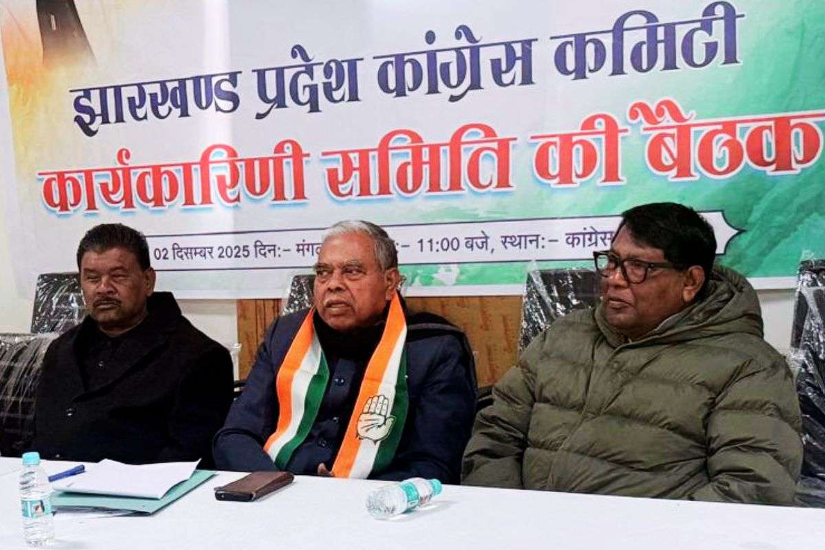 SIR Protest Jharkhand Politics Congress News