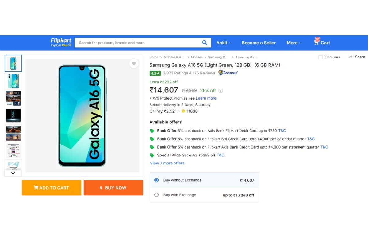 15 हजार से भी कम में मिल रहा 5000Mah बैटरी वाला Samsung फोन, 6 साल तक मिलेंगे Android अपडेट 2 Samsung Galaxy A16 Price Deatails On Flipkart