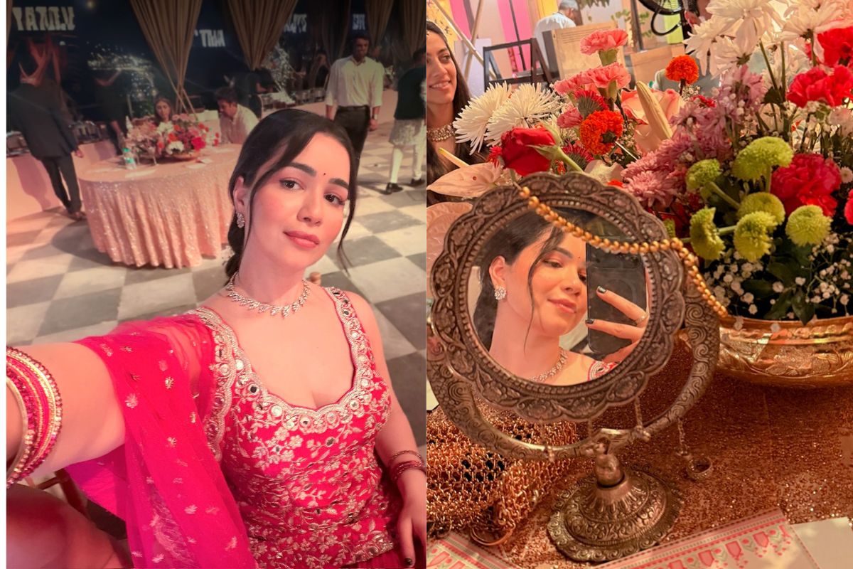 Sara Tendulkar Viral Post in Pink Dress