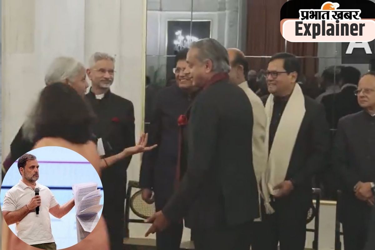 Shashi Tharoor in Rastrapati Bhawan