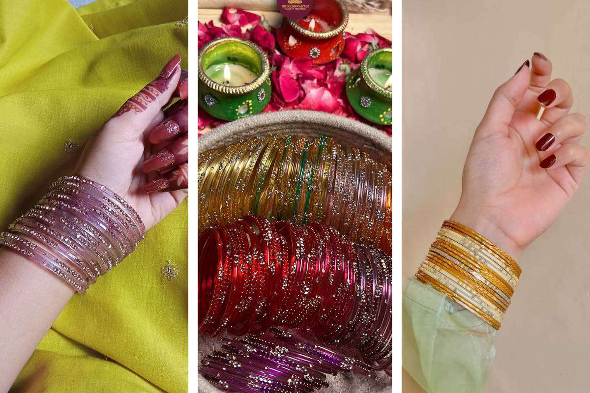 Shiny Glass Bangles Design