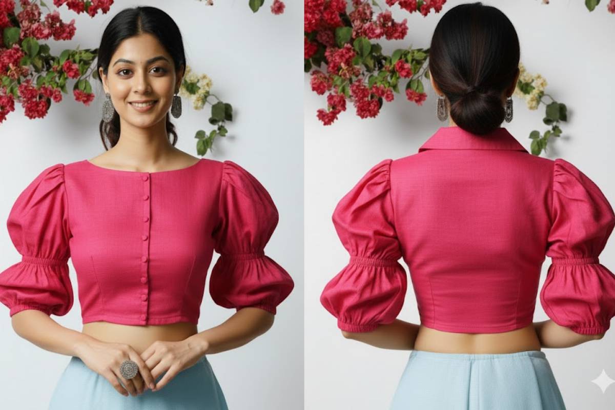 Simple Blouse Design for Teachers