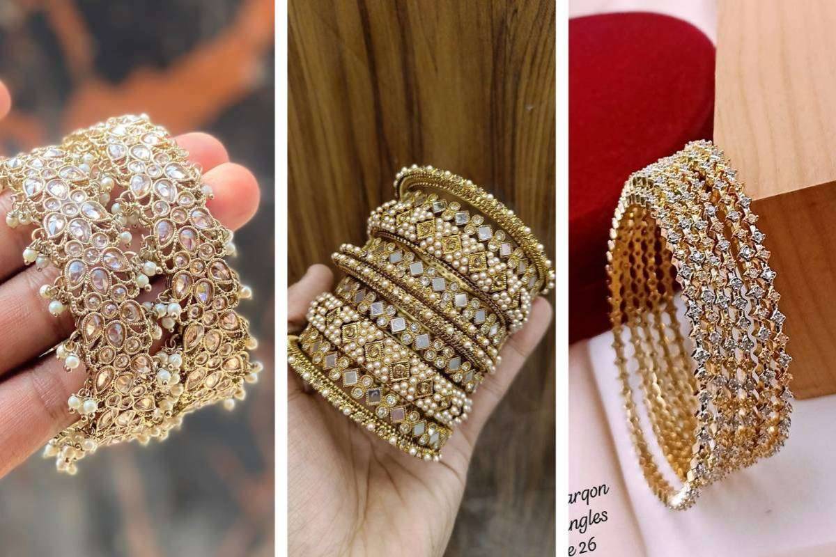 New Kundan Bangles Design: देखें कुंदन चूड़ियों के लेटेस्ट डिजाइन, बहू-बेटी के लिए परफेक्ट गिफ्ट ऑप्शन 5 Simple Kundan Bangles Paired With Colorful Glass Bangles, Perfect For Casual And Festive Look