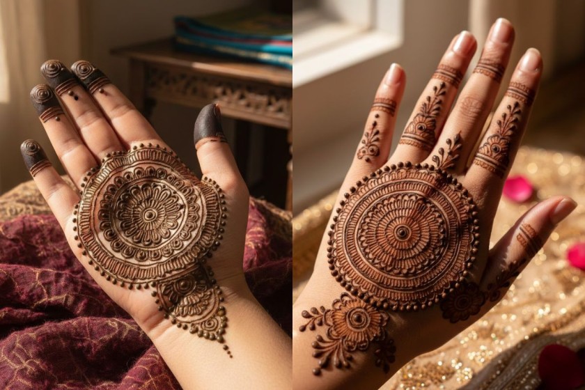 Circle Mehndi Design