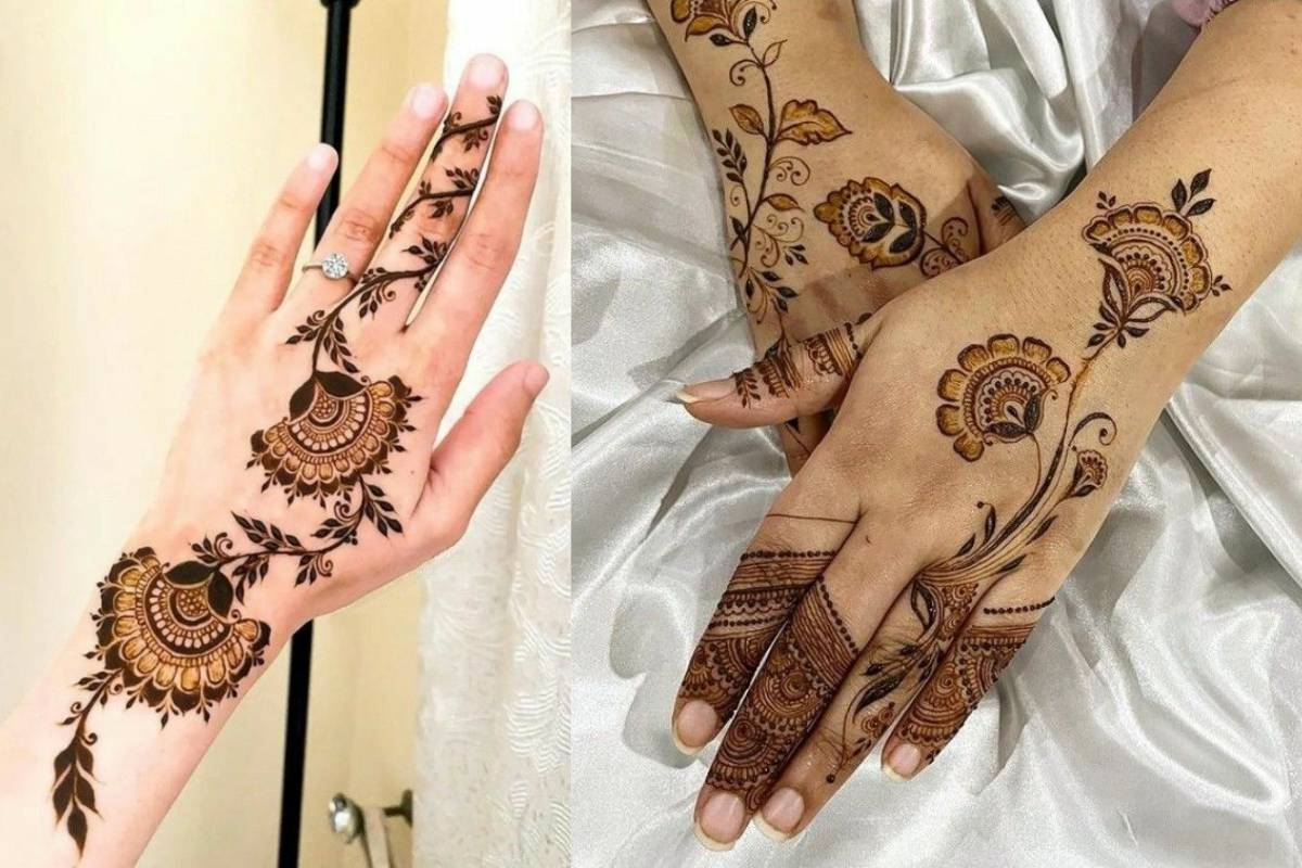 Trending Mehndi Designs: बेहद आसान और सुंदर हैं ये 5 ट्रेंडिंग मेहंदी डिजाइन 5 Arabic Style Simple Vine Mehndi Design For A Graceful Hand Look