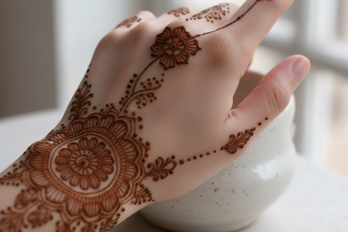 Small Mehndi Design: मिनटों में पाएं खूबसूरत लुक, ट्राई करें कम समय में लगने वाले स्मॉल मेहंदी डिजाइन 5 Minimalist Mehndi Design