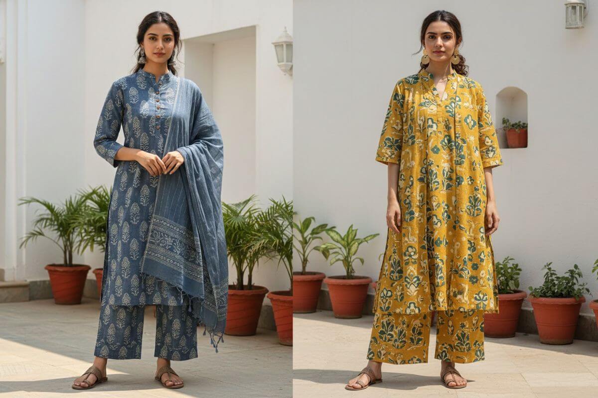 Suit Set Design: किसी भी खास मौके के लिए ढूंढ रही हैं परफेक्ट सूट सेट, तो जरूर देखें ये लेटेस्ट डिजाइन 1 Cotton Suit Set Design