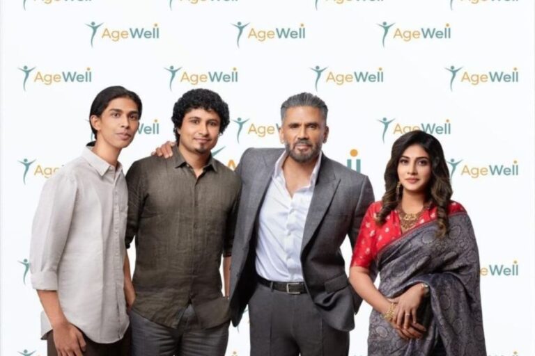 सुनील शेट्टी ने स्वेथा मेनन के साथ लॉन्च किया AgeWell, 40 साल के बाद भी अब आप बन सकते हैं करोड़पति, जानें कैसे