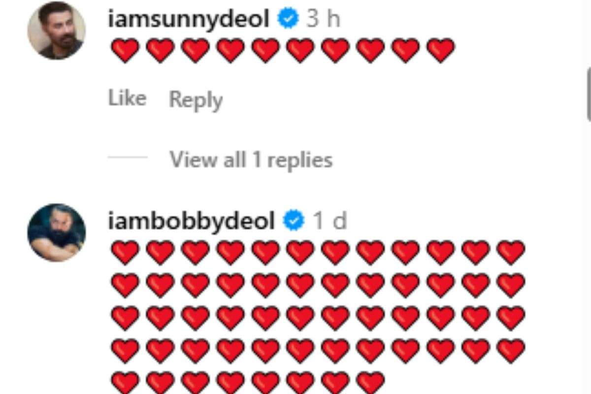 Sunny And Bobby Deol Comment