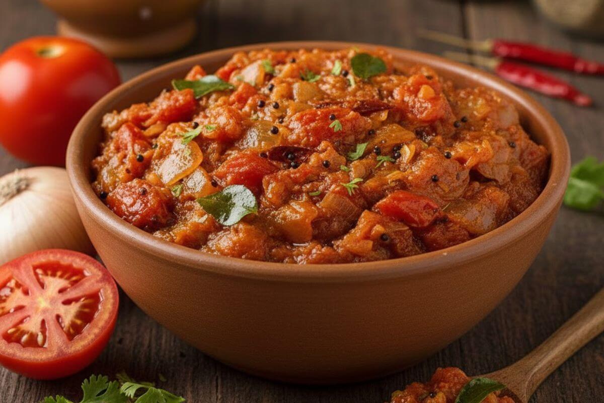 Tomato-Onion Chutney Recipe