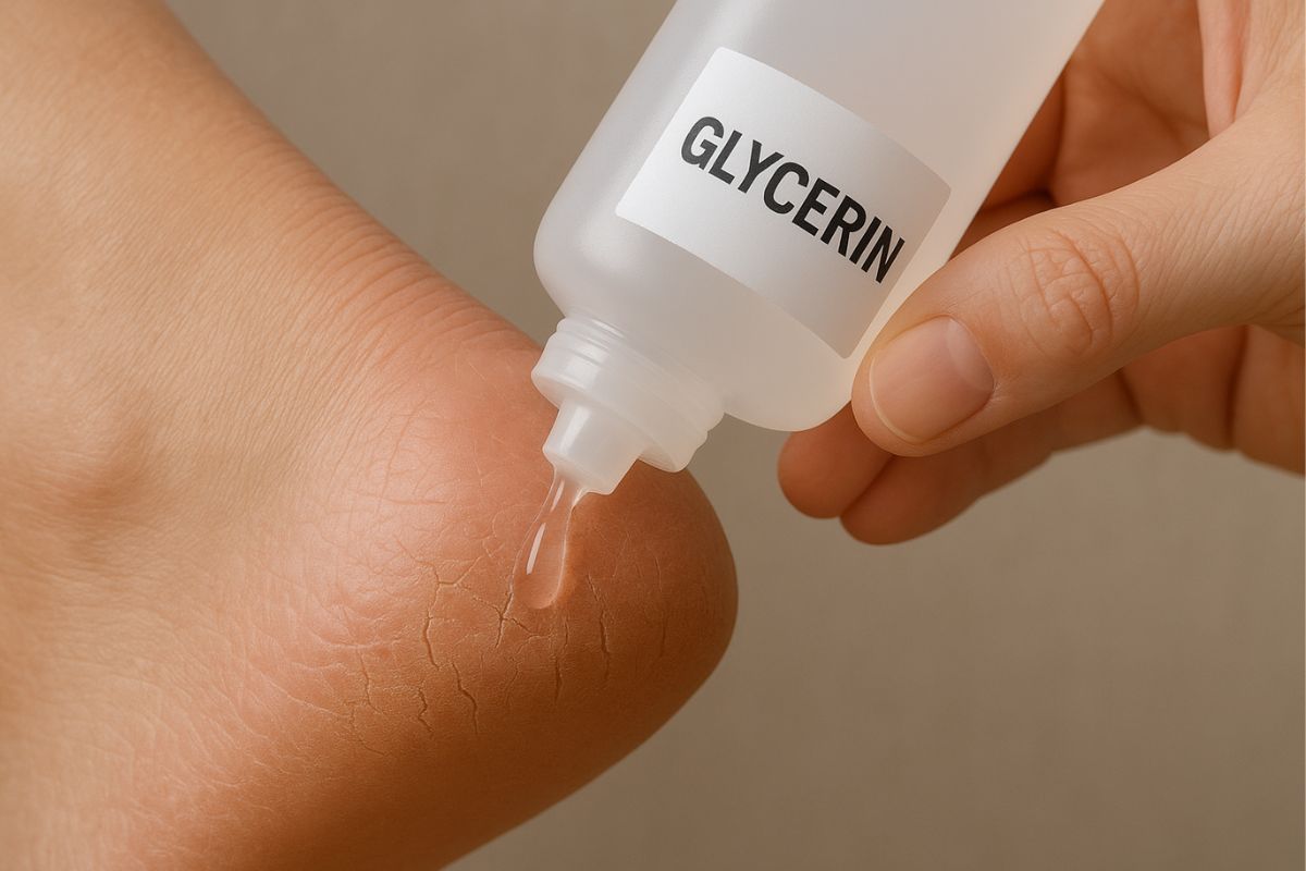 Use Glycerin On Cracked Heels