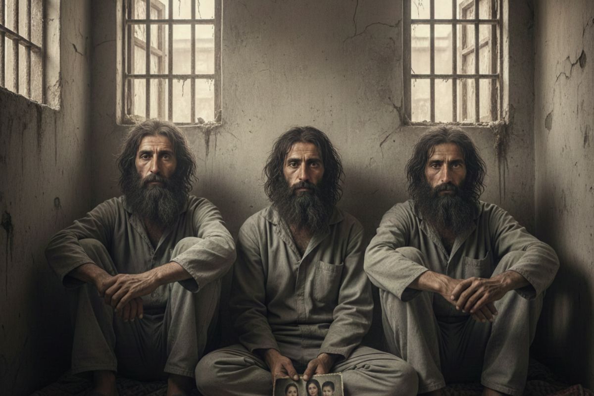 Uyghur Brothers Detained In India / Ai Image