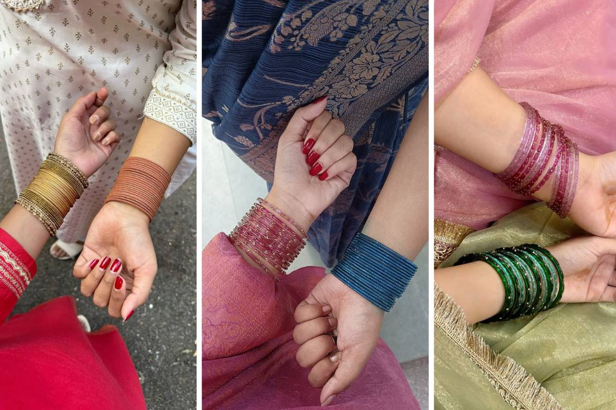 Velvet Raindrop Bangles Design