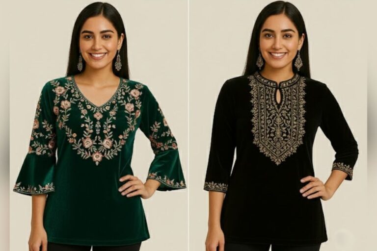 Velvet Short Kurti Design: सर्दियों में लुक को बनाएं ट्रेंडी, यहां देखें वेलवेट शॉर्ट कुर्ती डिजाइन 