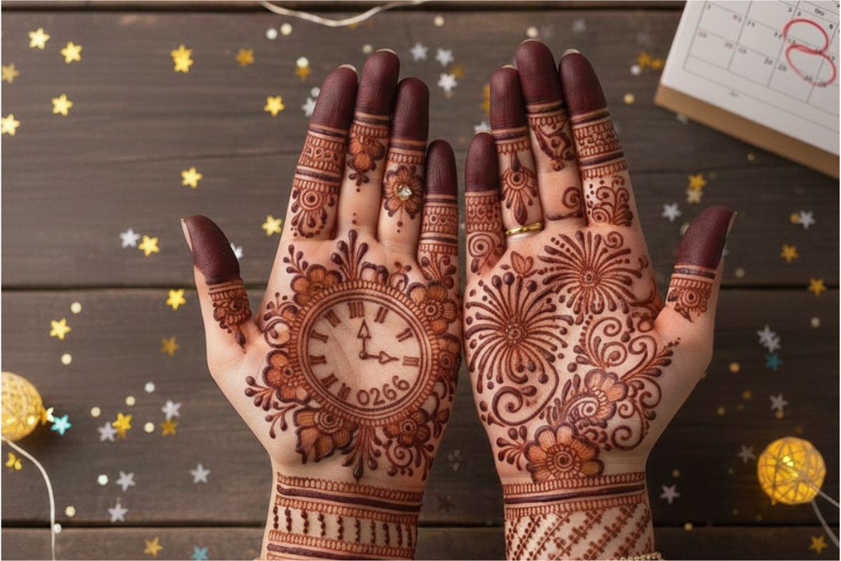 Watchcelebration Theme Mehndi Design