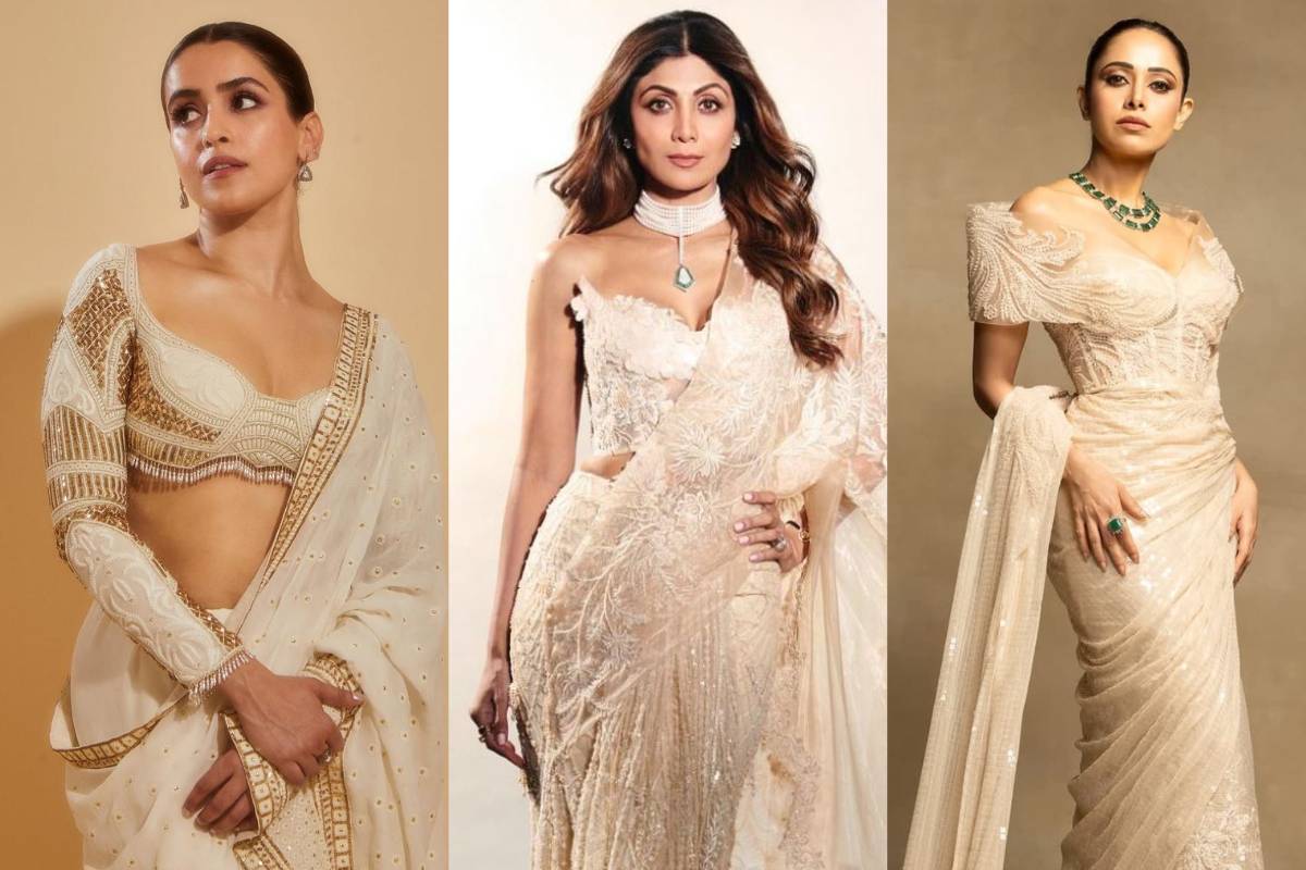 White Pearl Blouse Designs Latest Min