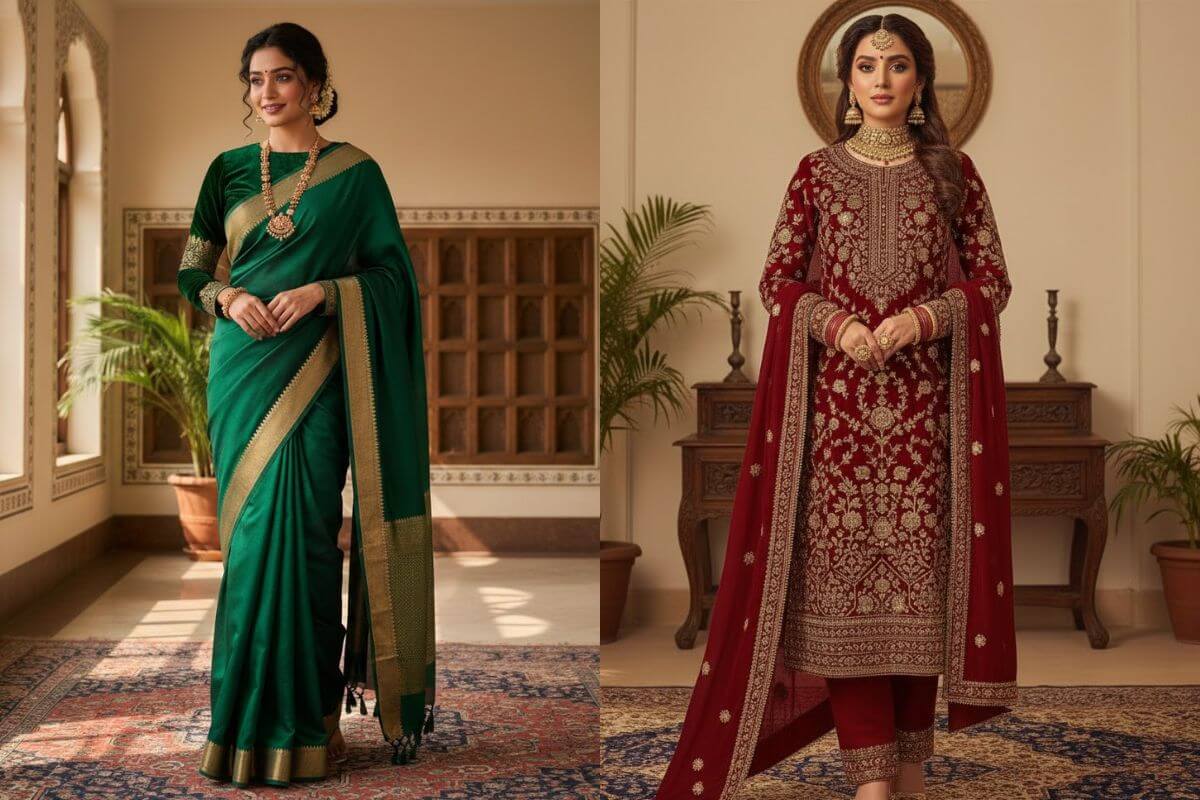 Winter Outfits For Newly Married Women