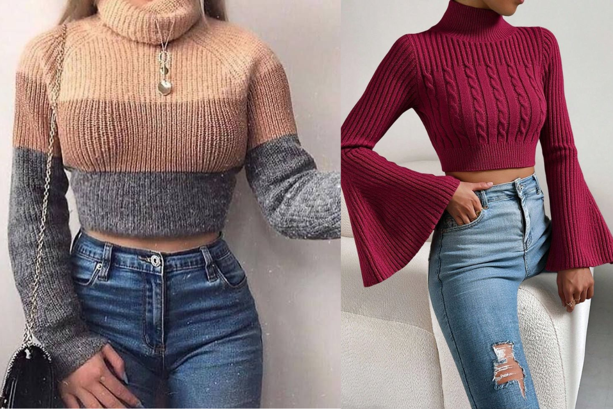 Winter Tops For Women: ठंड में स्टाइलिश दिखने के लिए ट्राय करें ये ट्रेंडी और कम्फर्टेबल विंटर टॉप्स 6 Woolen Crop Tops