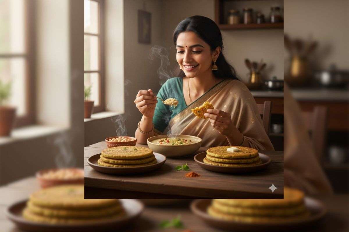 a women enjoy bajre ki dishesh