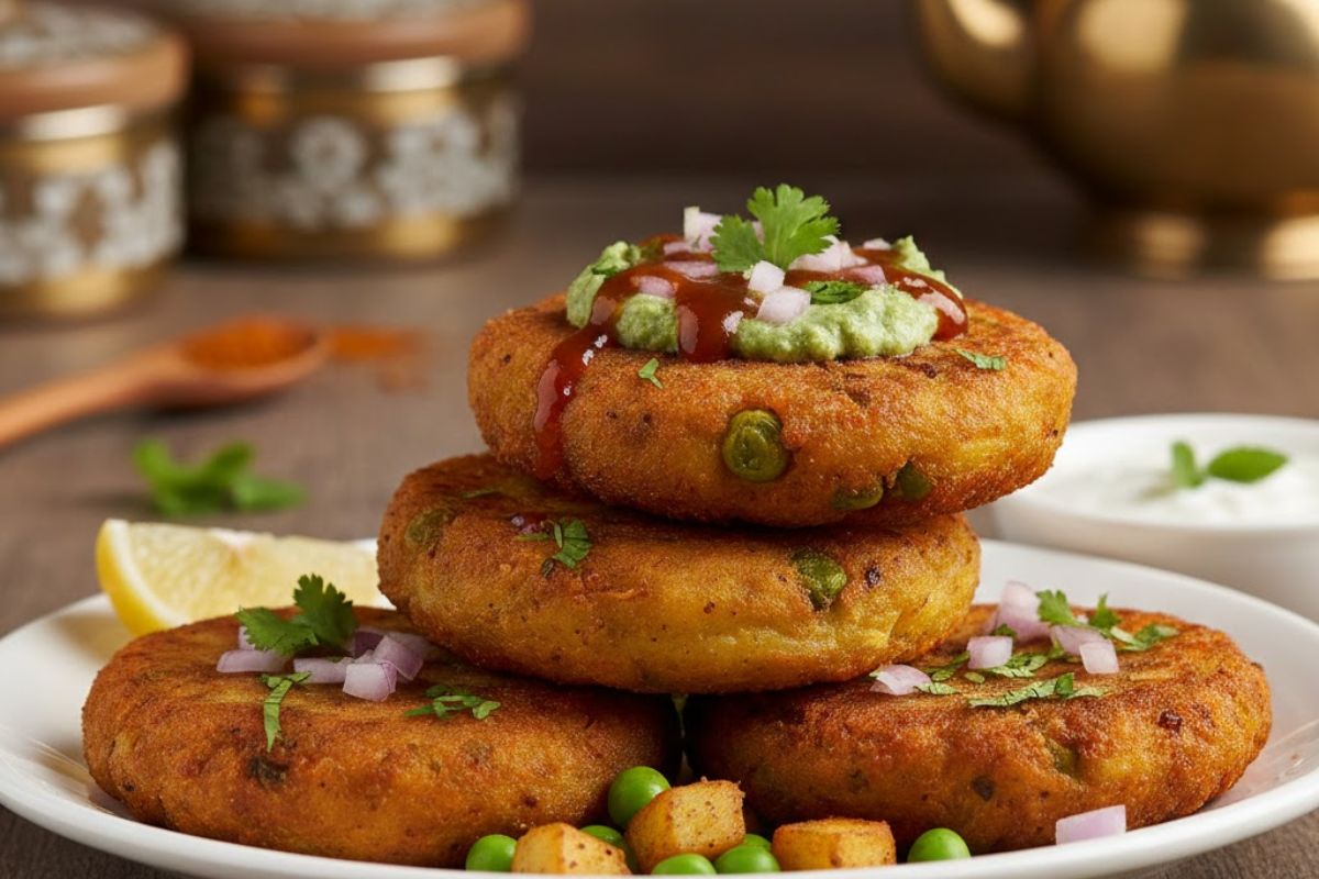 aloo matar tikki