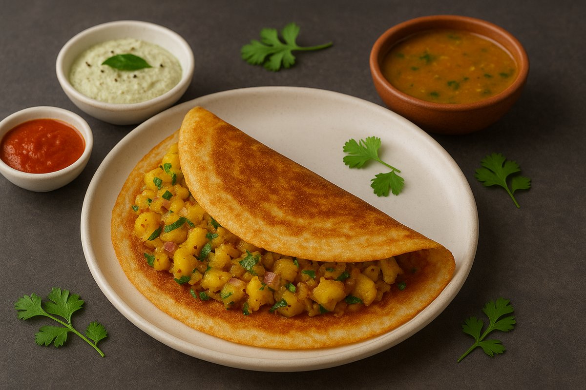 aloo pyaaj dosa